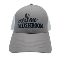 Mellow Mushroom Pizza Gray White SnapBack Trucker Hat Cap NEW With Tags - $12.00