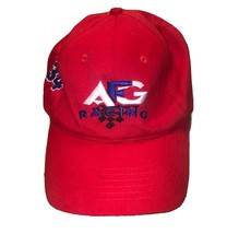 Red AFG Racing Baseball Hat NASCAR #34 David Green - HEADSHOTS BRAND Str... - $174.87 MXN