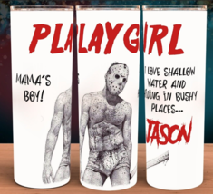 Playgirl Friday the 13th Jason Mama&#39;s Boy Cup Mug Tumbler 20oz - $19.95