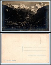 SWITZERLAND RPPC Photo Postcard -Interlaken, Heimwehfluh Eiger Monch Jungfrau FW - £2.36 GBP