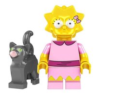 Minifigure Custom Toy Lisa Simpson Cartoon - $6.50