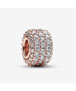  14k Rose gold-plated Sparkling Pavé Triple-row Charm  782820C01 - $25.79 CAD