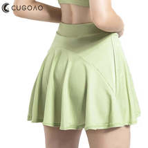 CUGOAO Women Sports Pleated Tennis Skirts Golf Skirt Fitness Shorts High... - £35.09 GBP