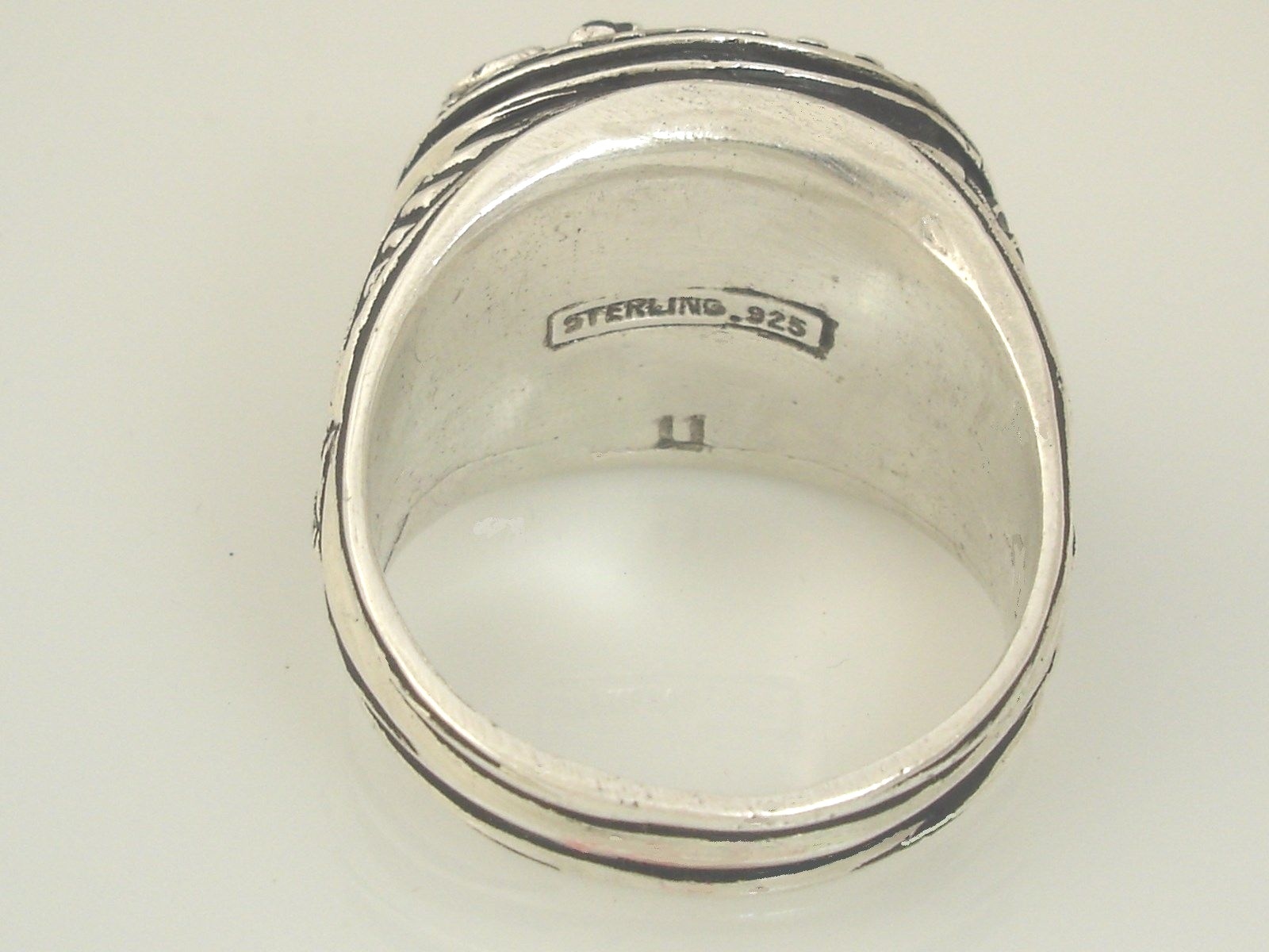 Artisan made Roman Tribune Mens  Eagle ring sterling silver .925 Item image 2