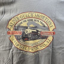 Alder Gulch Shortline Montana Railroad Train Shirt Size Large - £10.61 GBP