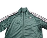 Vtg 2000s Forest Green Kappa Full Zip Classic Tape Logo Track Jacket XL - £29.89 GBP