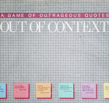 1985 Out Of Context Game Of Outrageous Quotes Cards Complete Vintage GstRm - $29.99