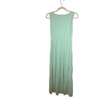 Patpat Size Large Sleeveless Tiered Maxi Sundress Mint Green Heathered S... - $450.31 MXN