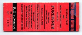 Foreigner Concert Ticket Stub July 3 1982 Buffalo New York - $49.40