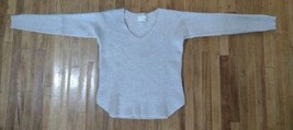 Wilfred Free Soft Merino Wool Sweater Women&#39;s Medium V Neck Gray - $27.00