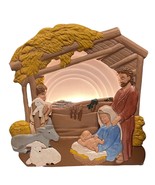 Tampa Bay Mold Co 1988 3D Light Up Nativity Manger Scene Handpainted New... - $50.11