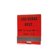 Vintage Matchbook Las Vegas Restaurant Palmer Puerto Rico Full Advertising - $18.40