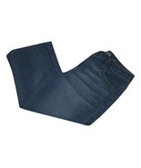 Merona Jeans Crop Blue Denim Fit 1 Cotton Blend Zip Women&#39;s Size 6 Class... - £7.77 GBP