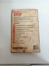 1970-1988 SUBARU CHILTON REPAIR MANUAL All US &amp; Canadian Models #6982 - $9.49