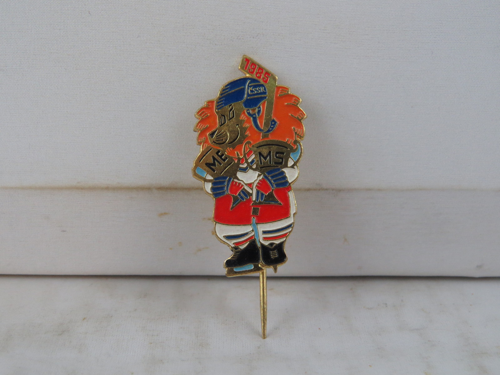 Primary image for Vintage Hockey Pin - Czechoslovakia World Champions 1985 - Stick Pin 