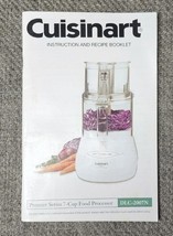 Cuisinart Food Processor DLC-2007N Instructions User Manual &amp; Recipes ONLY - £7.70 GBP