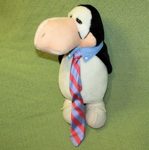 1985 Opus Dakin Bloom County 13" Yuppie Penguin Long Striped Tie Vintage Korea - £12.38 GBP