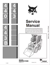 BOBCAT 440, 443B, 443 SERVICE MANUAL SN 6566694 - $15.00
