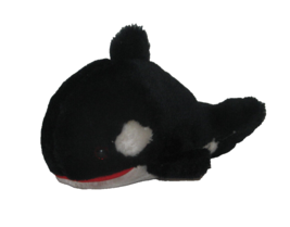Vintage 1987 Sea World Shamu Plush Orca Killer Whale Stuffed Animal Toy 10&quot; - £6.98 GBP