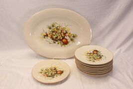 Sur La Table Italy Harvest Basket Platter + Salad Plates  Lot of 9 - €47,65 EUR