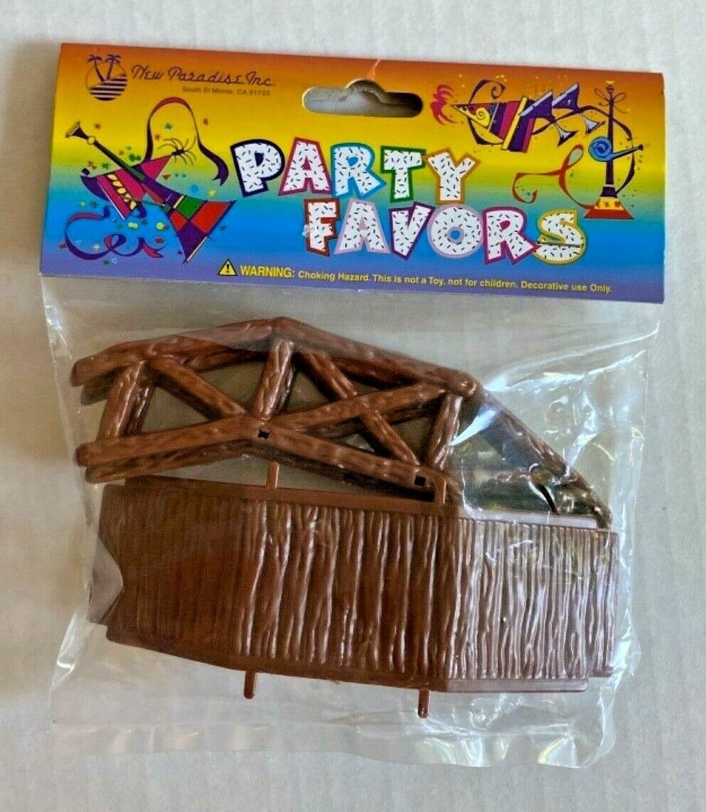 The Paradise Inc Brown Foot bridge Cake Topper New In Package - $16.99