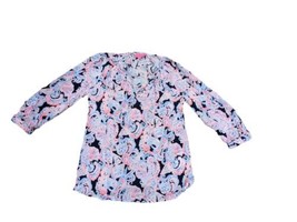 Lilly Pulitzer XXS Printed Tunic Style Blouse EXCELLENT CONDITION  - £15.20 GBP