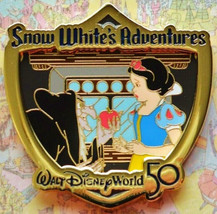 Disney 50th Anniversary Attraction Crests Snow White’s Adventures LE 200... - $19.80