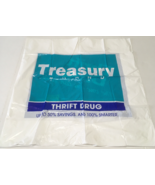 Defunct Thrift drug store large plastic shopping bag treasury brand grap... - $368.13 MXN