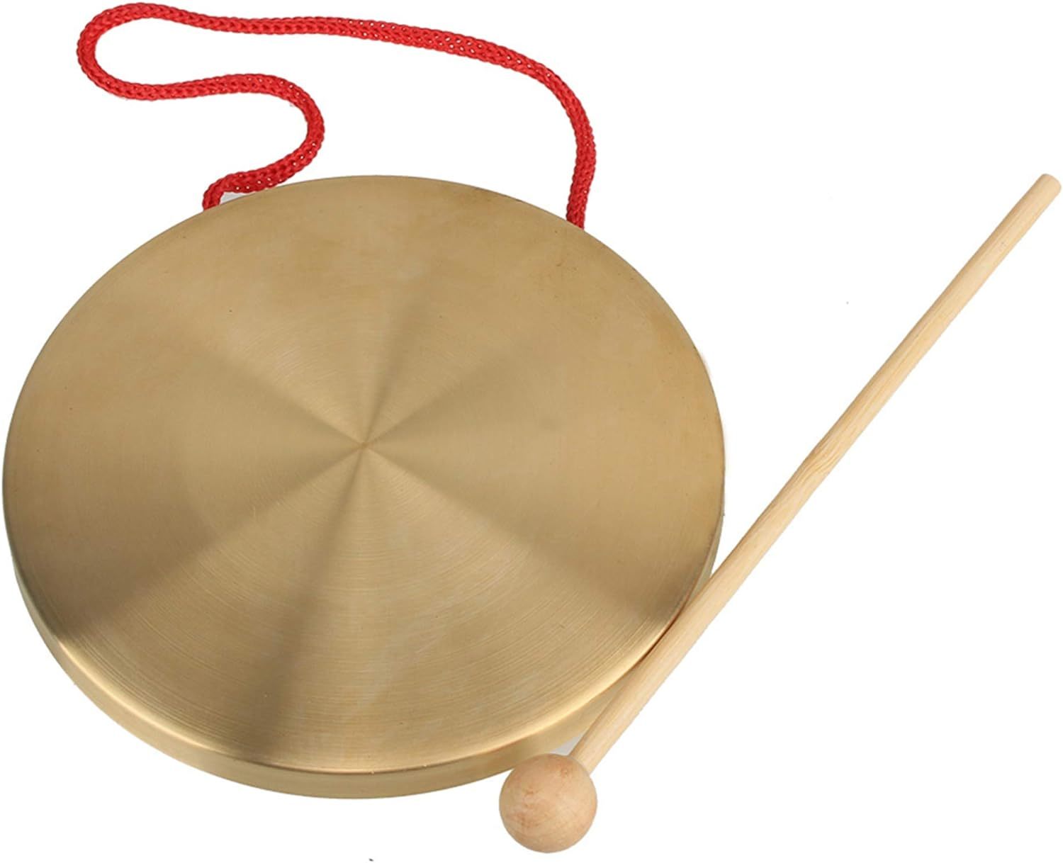 Yibuy 15.5Cm Brass Instruments Copper Cymbals Opera Gong With Round Play... - £29.25 GBP
