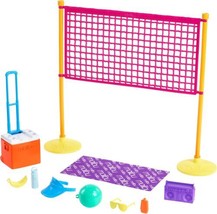 Barbie Loves The Ocean Beach-Themed Playset, with Volleyball Net &amp; Accessories, - £12.61 GBP