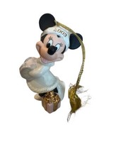LENOX 2003 Disney Minnie Mouse W/ Gift Muff 4 Inch Porcelain Christmas Ornament - £14.98 GBP