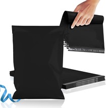 1000 Black Flat Poly Mailers 12x15.5 Plastic Shipping Bags 2.0 mil Self-Sealing - £88.04 GBP