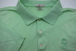 GORGEOUS Peter Millar 100% Cotton Light Green Linville Golf Club Polo Sh... - £35.96 GBP