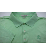 GORGEOUS Peter Millar 100% Cotton Light Green Linville Golf Club Polo Shirt XXL - $44.99