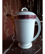 Coffee Pot Tea Pot Limoges French Porcelain Vintage Gilded  - £78.66 GBP