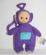 Teletubbies Tinky Winky Purple Plush Clip Soft Toy 5&quot; Finger Puppet Bean... - £6.91 GBP