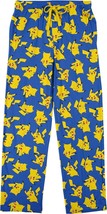 Pokemon Happy Pikachu Men&#39;s Blue Sleep Pajama Pants - £19.71 GBP