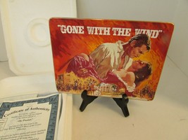 Gwtw The Passion Rectangle Collector Plate Movie Of The Century Ltd Ed Coa 7945 - £12.69 GBP