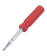Red 6-In-1 Flat Head &amp; Phillips Reversible Screwdriver #1 And #2 Phillip... - $20.06 CAD
