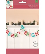 Christmas Kit Banner Merry And Bright - $31.78 CAD