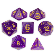 Set of 7 Polyhedral Dice, Midnight Nebula - £16.96 GBP