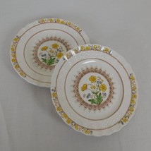 Lot of 2 Spode Buttercup New Blue Backstamp Bread Butter Plate 6.5 in England - £13.92 GBP