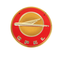 Vintage 1950s Wheaties Cereal Opel Germany Metal Automobile Car Emblem 3&quot; Round - £10.17 GBP