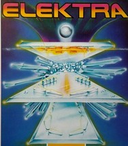 Elektra Pinball Flyer Original 1982 Brochure Foldout Sheet Space Age Sci-Fi - £34.90 GBP