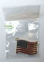 Vintage Phister ENT US American Flag Charm 1998 Made in Korea - $10.00