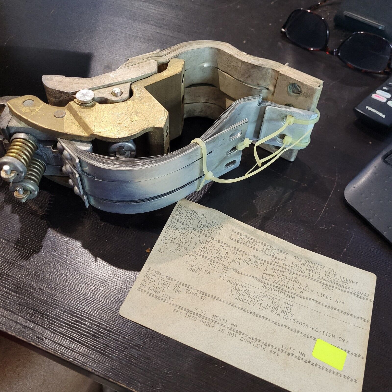 ABB 1600 AMP CONTACT ARM ASSEMBLY 74861-K1 ( RP-5400A-KC-ITRM-89) NEW BR... - $296.01