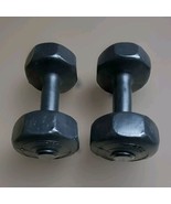 Set of 2 - 5 lb Weider  Dumbells Weights (10 lbs Total) Black Urethane I... - €13,33 EUR