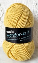 Vintage Bucilla Wonder-Knit Medium Weight Creslan Acrylic Yarn-1 Skein Gold #20 - £5.24 GBP