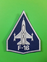 F-16 FALCON FIGHTER JET AMERICAN AIR FORCE EMBROIDERED PATCH  - $4.69