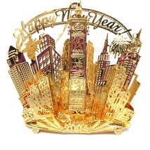 2004 Times Square New Year Danbury Mint Christmas Ornament Gold Plated - £78.62 GBP